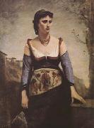 Jean Baptiste Camille  Corot Agostina (mk09) oil painting picture wholesale